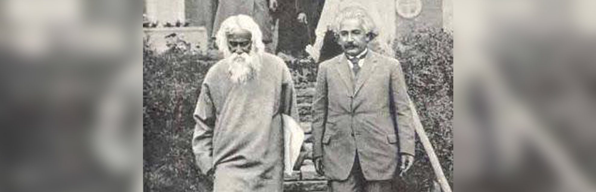 Rabindranath Tagore and Albert Einstein global indian 