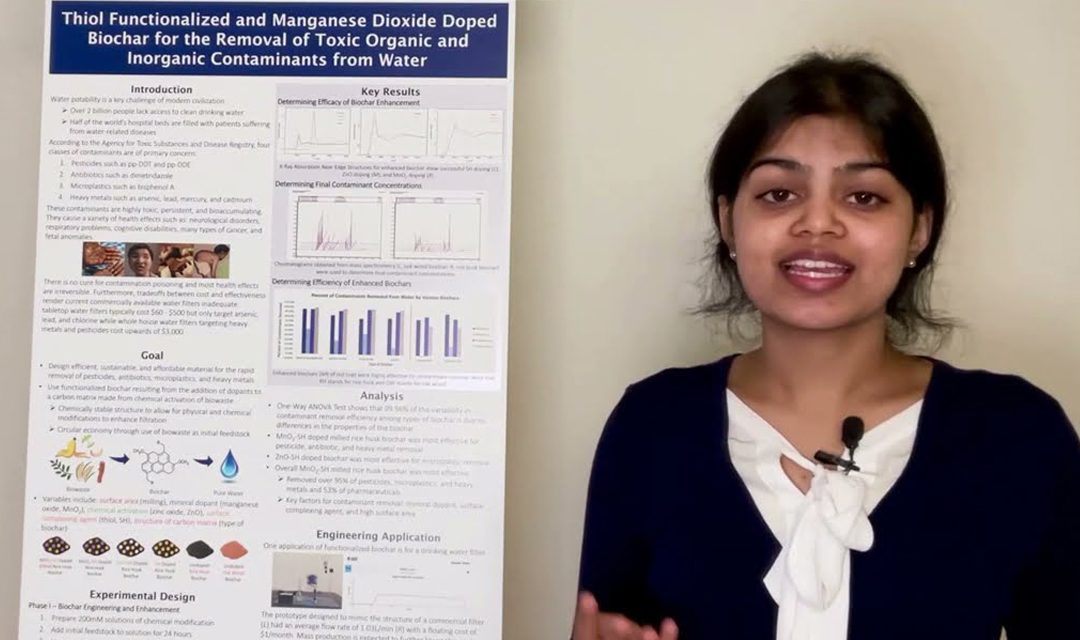 Eshani Jha: Teen using biofiltration to improve access to drinking water