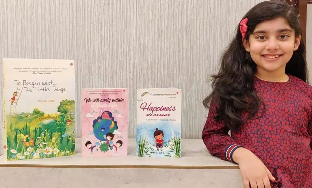 With three books and five honours, nine-year-old Abhijita Gupta is one of the youngest authors of India