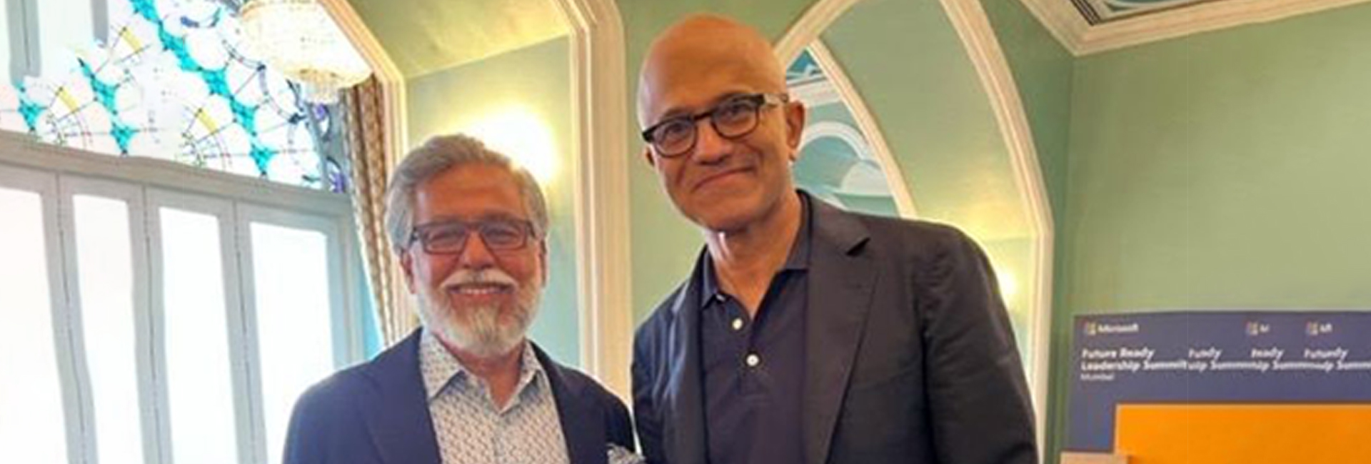 Pawan Kant Munjal the chairman, managing director and CEO of Hero MotoCorp, and Satya Nadella, CEO of Microsoft, met to share their vision on the future of manufacturing and supporting Indian government’s agenda of having more EVs on the road by 2030.