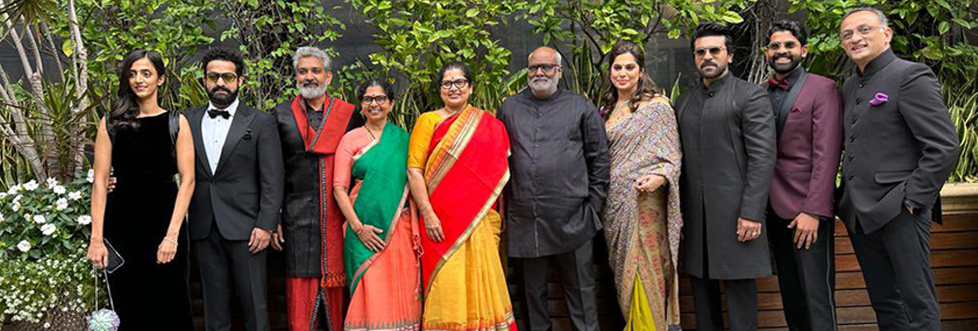 After winning the Golden Globe award for the song Naatu Naatu, RRR's official account posted a picture of the entire team that represented the movie at the ceremony.