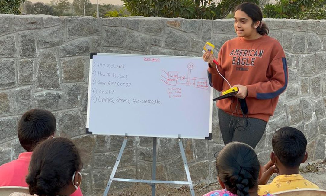 Anvitha Kollipara: Using solar power to light up the lives of underprivileged kids in rural India