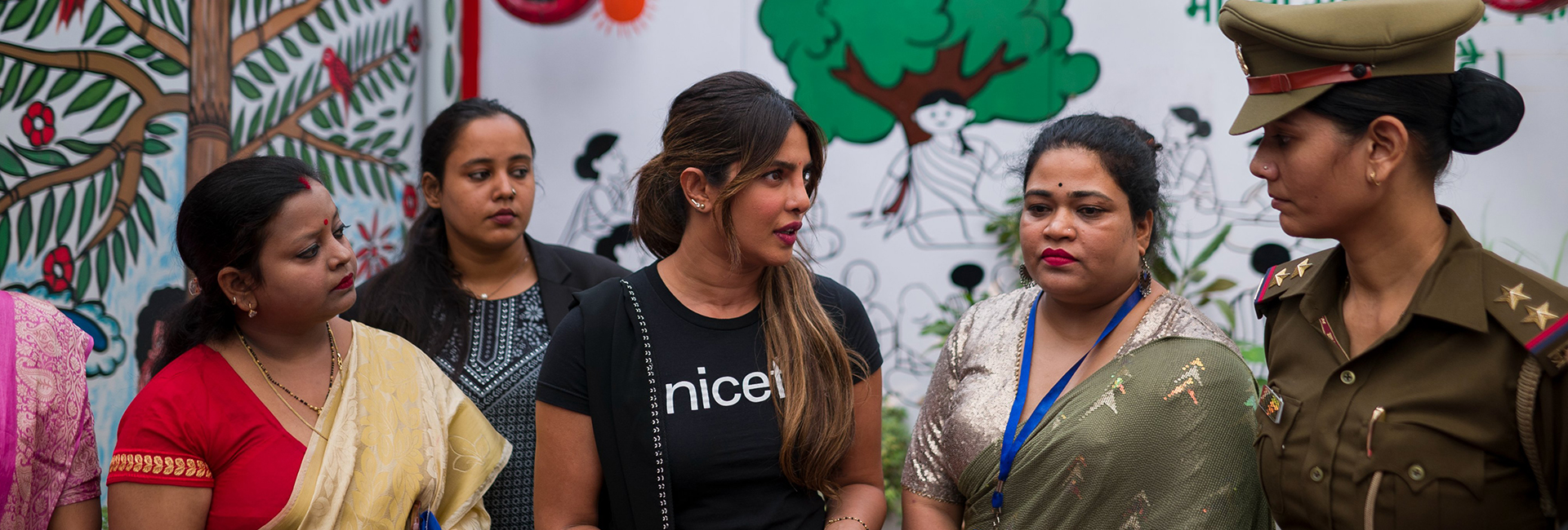 Actor and UNICEF Goodwill Ambassador Priyanka Chopra, who was in India recently, spent time at the One Stop Centre. Launched by the Ministry of Women & Child Development, it addresses issues on Gender-based Violence & supports women & adolescent girls.