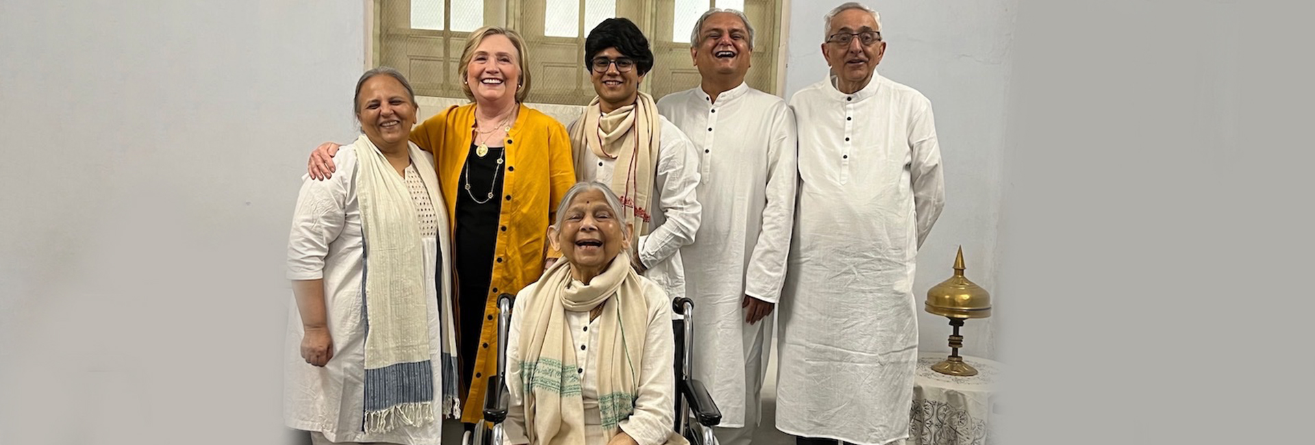 Former First Lady of the USA, Hillary Clinton recently visited Ahmedabad to pay tributes to Elaben Bhatt, social worker and the founder of Self-Employed Women’s Association (SEWA), who passed away in November last year. This was her third visit to SEWA - after 1995 and 2018.