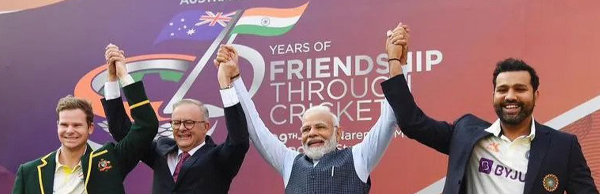 PM Modi gives test cap to Rohit Sharma