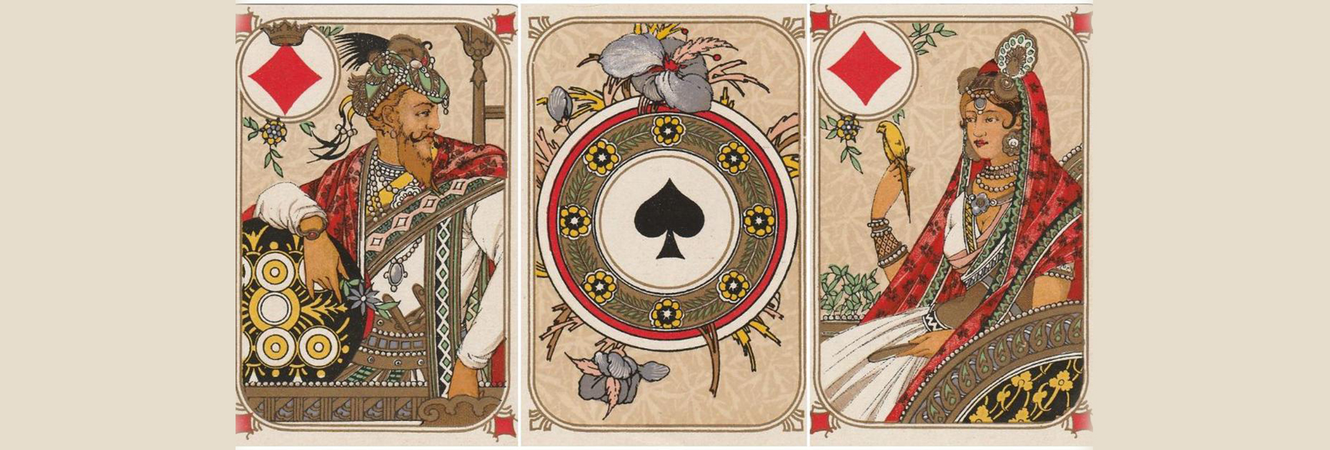 How Mughal badshahs and begums became a source of inspiration for 19th-century French playing cards