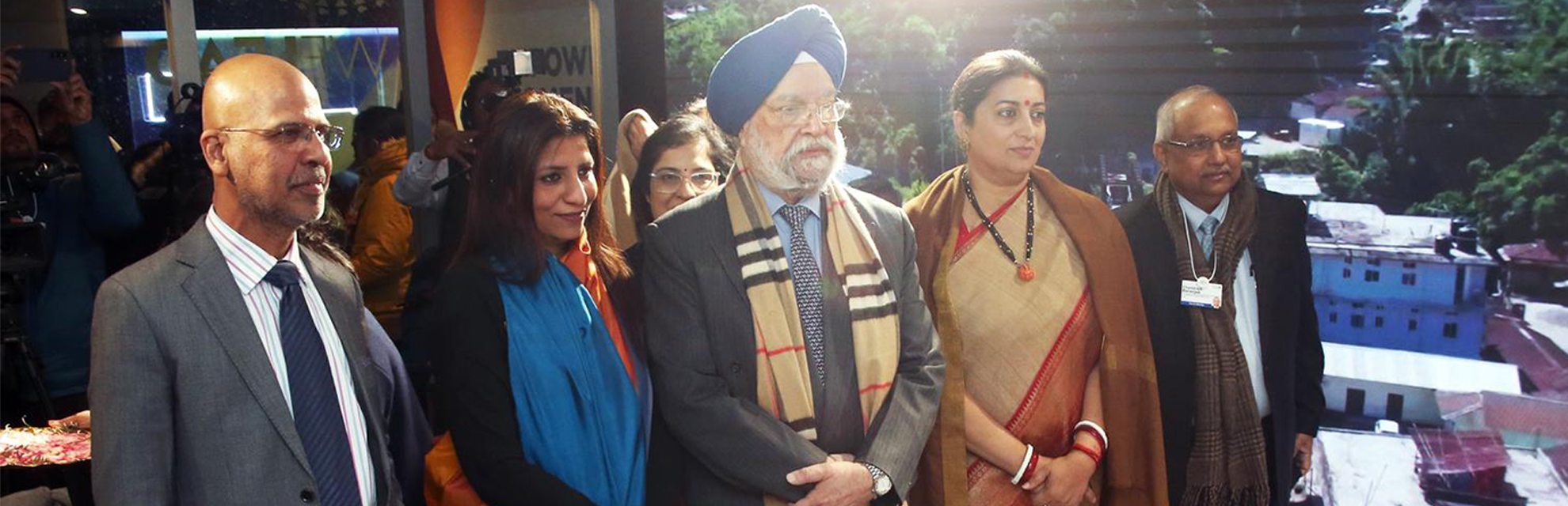 Delegates at the inauguration of the first ever lounge on women leadership at World Economic Forum in Davos