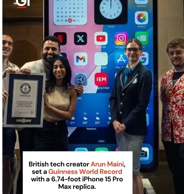 British YouTuber Arun Rupesh Builds World’s Largest iPhone