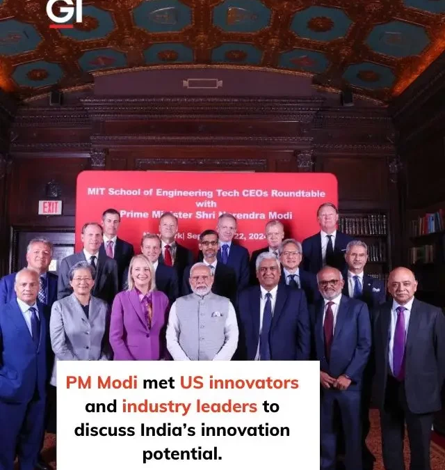 PM Narendra Modi met with Tech CEO’s in New York.
