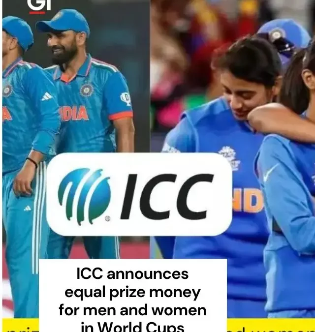 ICC announces equal prize money for men and women in World Cups