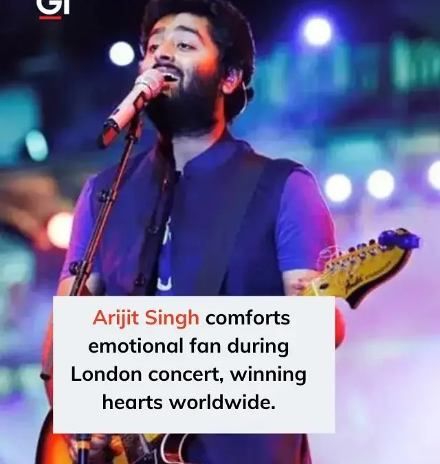 Arijit Singh Comforts Emotional Fan During London Concert
