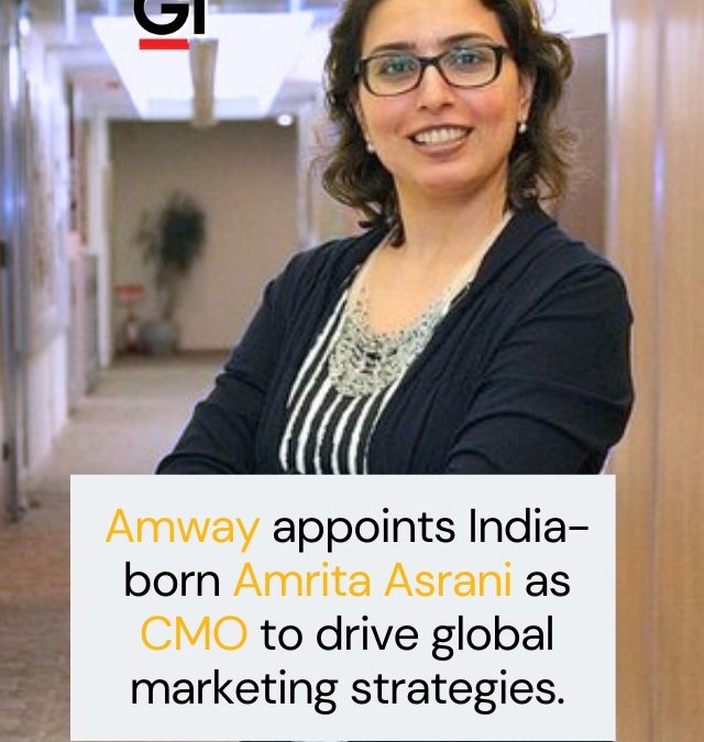 Amway appoints India-born Amrita Asrani as CMO.