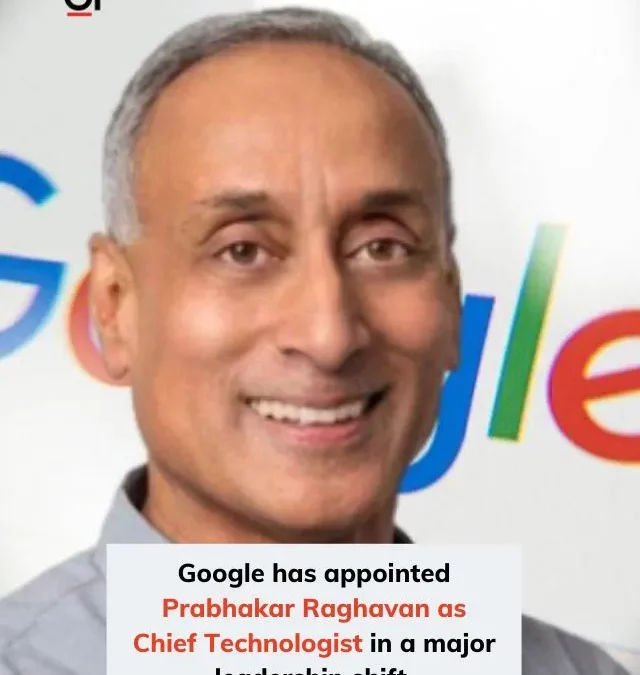 Indian-origin executive appointed as Google’s new chief technologist