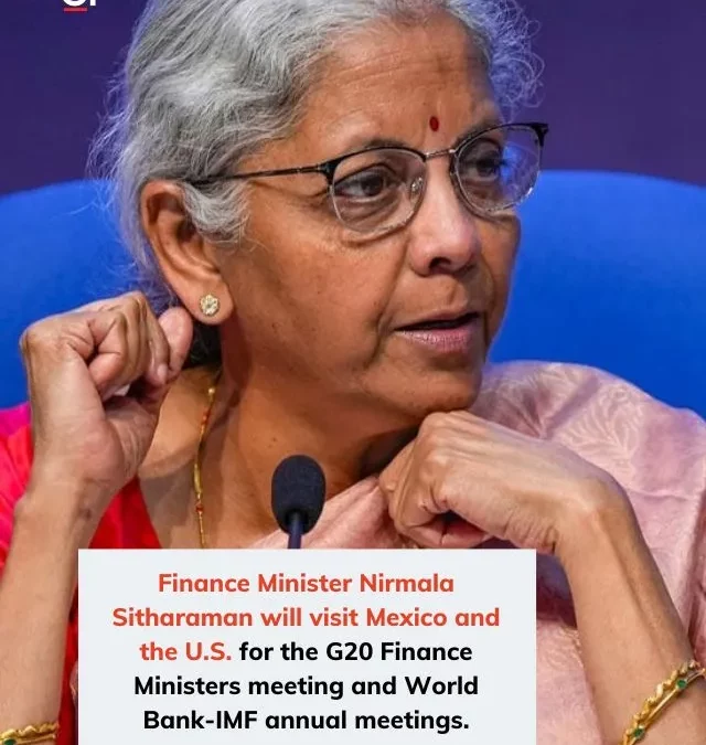 Nirmala Sitharaman’s Mexico, US Visit To Focus On G20, IMF, World Bank Meetings