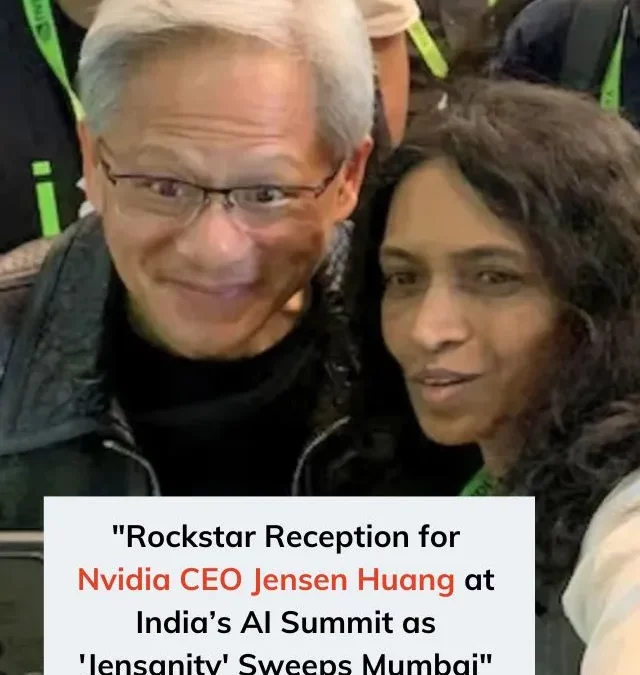 “He’s A Hero”: Nvidia CEO Gets Rock Star Welcome At AI Summit In India
