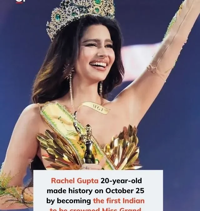 India’s Rachel Gupta crowned first Miss Grand International 2024
