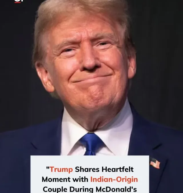 Indian-origin couple’s touching moment with Trump during his McDonald’s visit goes viral