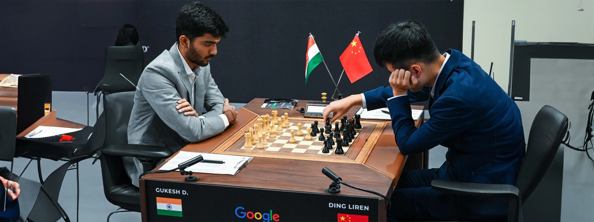 Battle of Grandmasters: Gukesh vs. Ding Liren at the 2024 World Chess Championship in Singapore