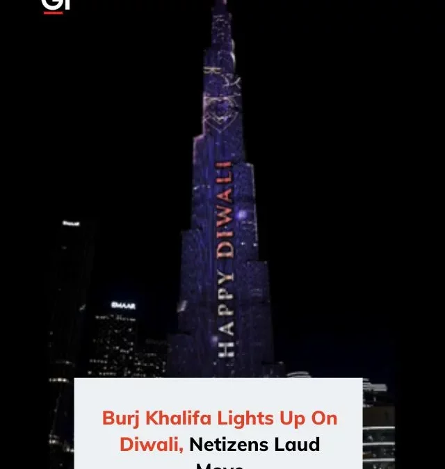 Burj Khalifa Lights Up On Diwali