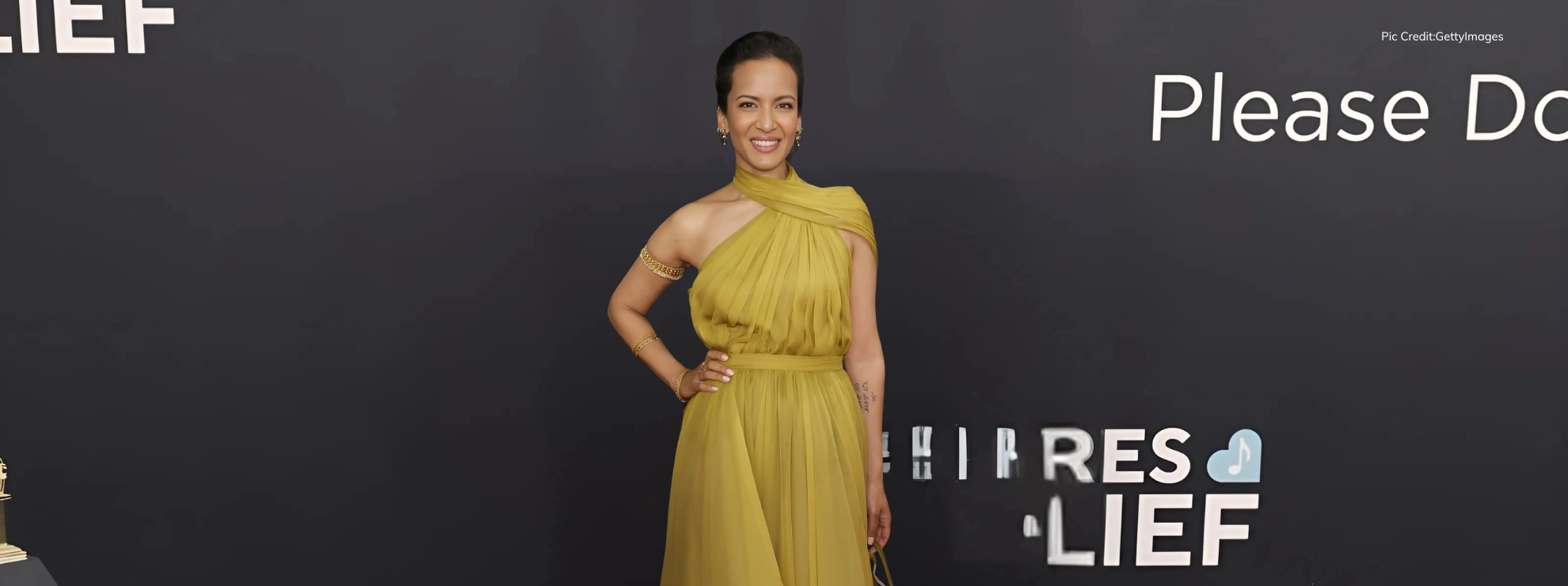 Indian-origin sitarist Anoushka Shankar stunned in a custom hazel chiffon & tulle Dior masterpiece at the 2025 Grammys