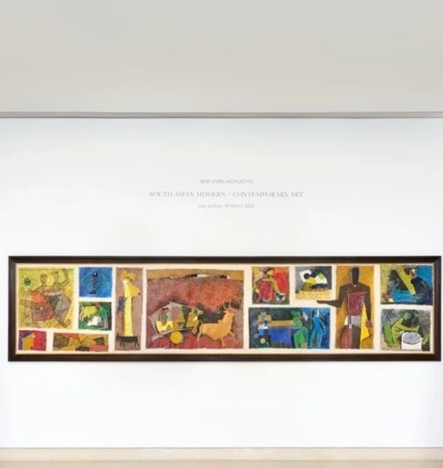 From ₹1,400 to ₹119 crore — M.F. Husain’s Gram Yatra sets a new record in modern Indian art