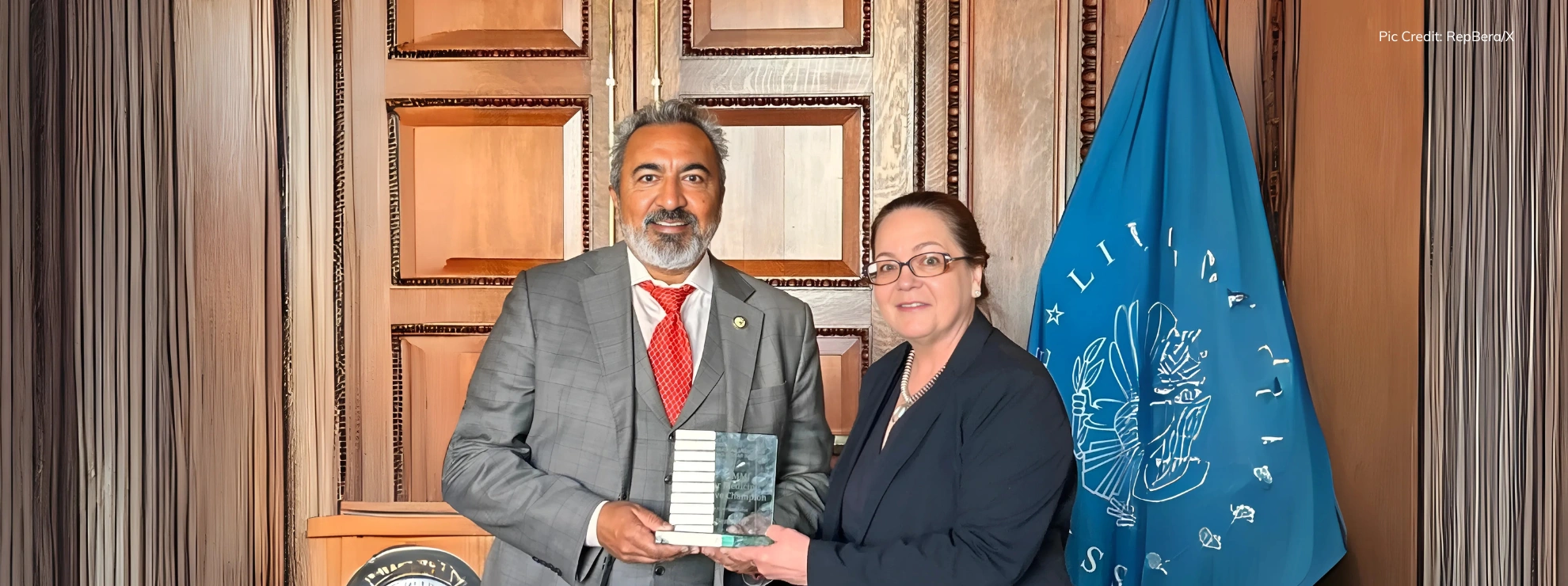 Indian-American congressman Ami Bera has been honored with the 2025 legislative champion award.