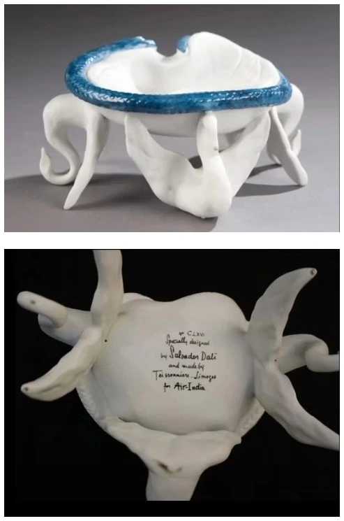 Ashtray designed by Dali for Air India