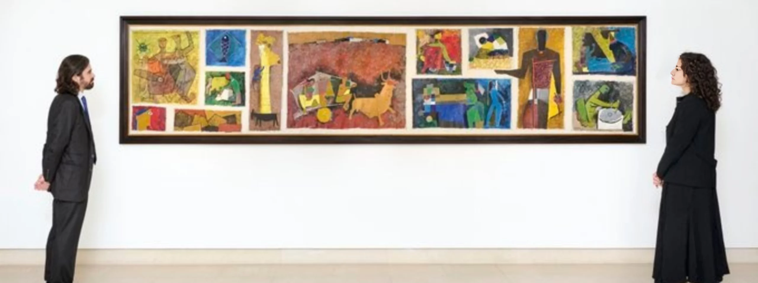 MF Husain’s Untitled (Gram Yatra) set a record as the most expensive modern Indian artwork selling for $13.8 million (₹118 crore) at a Christie’s auction in New York on March 20, 2025.