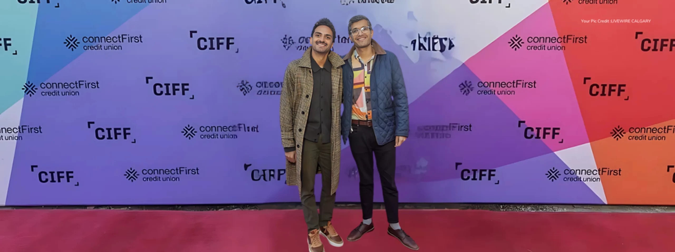 Karan Soni (left) and director Roshan Sethi received standing ovation for film A Nice Indian Boy at Canadian premiere