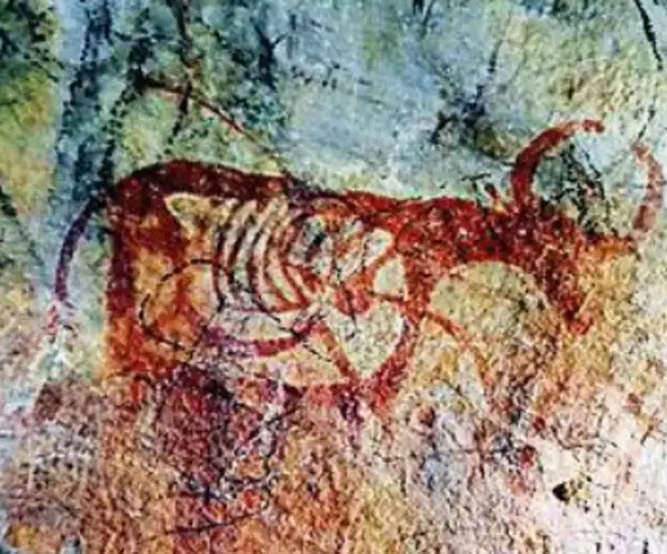 Rock art at Kaimur Range 