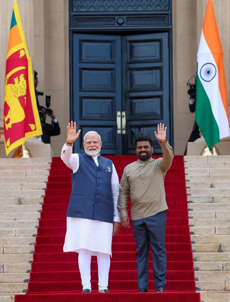 Modi with DIssanayake 