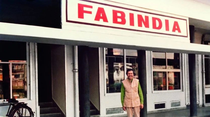 John Bissel at Fab India store, New Delhi