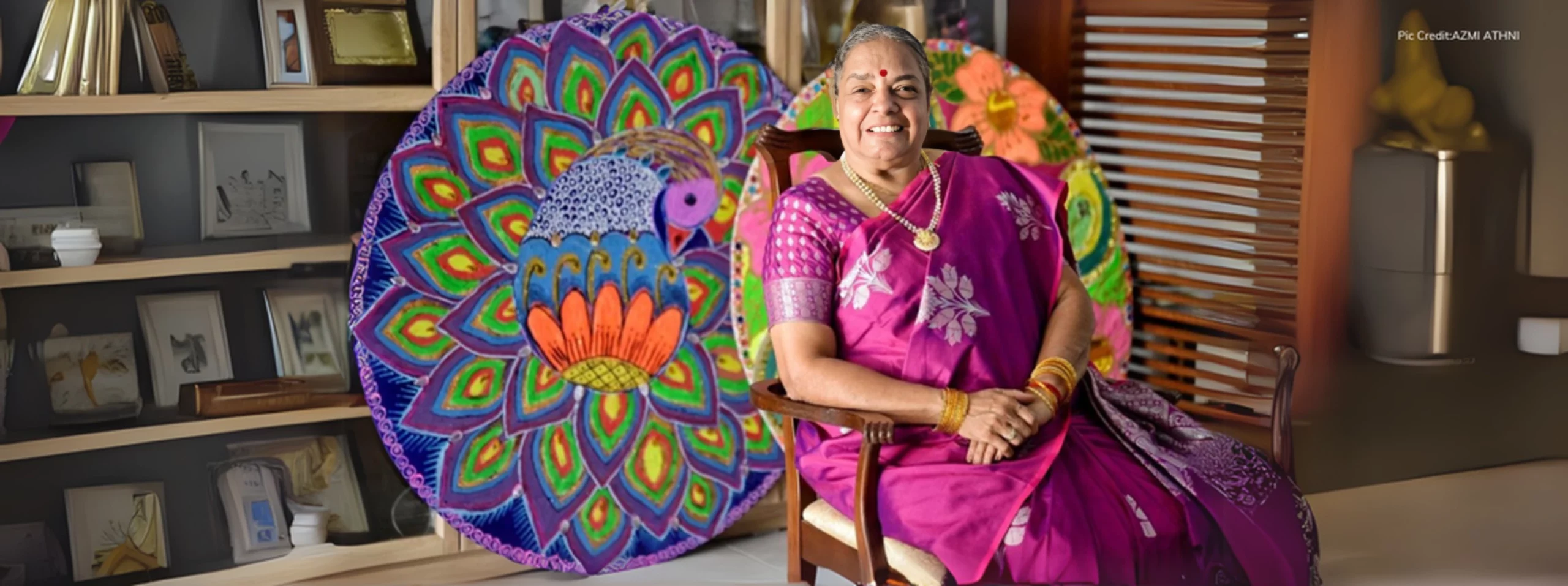Indian-origin Singaporean rangoli artist Vijayalakshmi Mohan is a recipient of the 2025 National Heritage Board Award