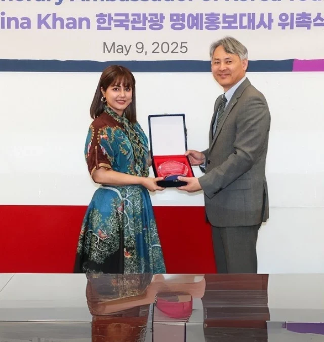 From Akshara to Ambassador — Hina Khan is now the Ambassador for Korea Tourism from India.