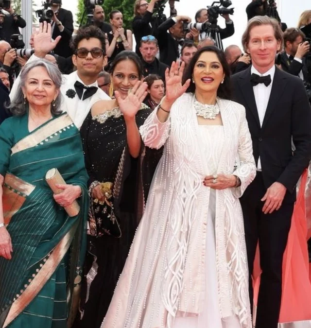 Veteran actors Sharmila Tagore and Simi Garewal attended the Cannes screening of Satyajit Ray’s 1970 film Aranyer Din Ratri on Monday.