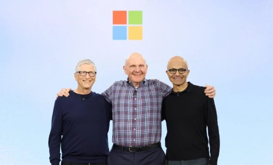 Bill Gates, Steve Ballmer, and Satya Nadella