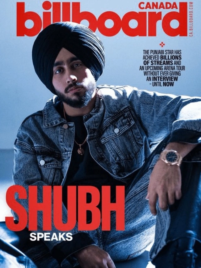 India-born, Brampton-based Punjabi singer Shubh became only the second Indian after Diljit Dosanjh to appear solo on the cover.