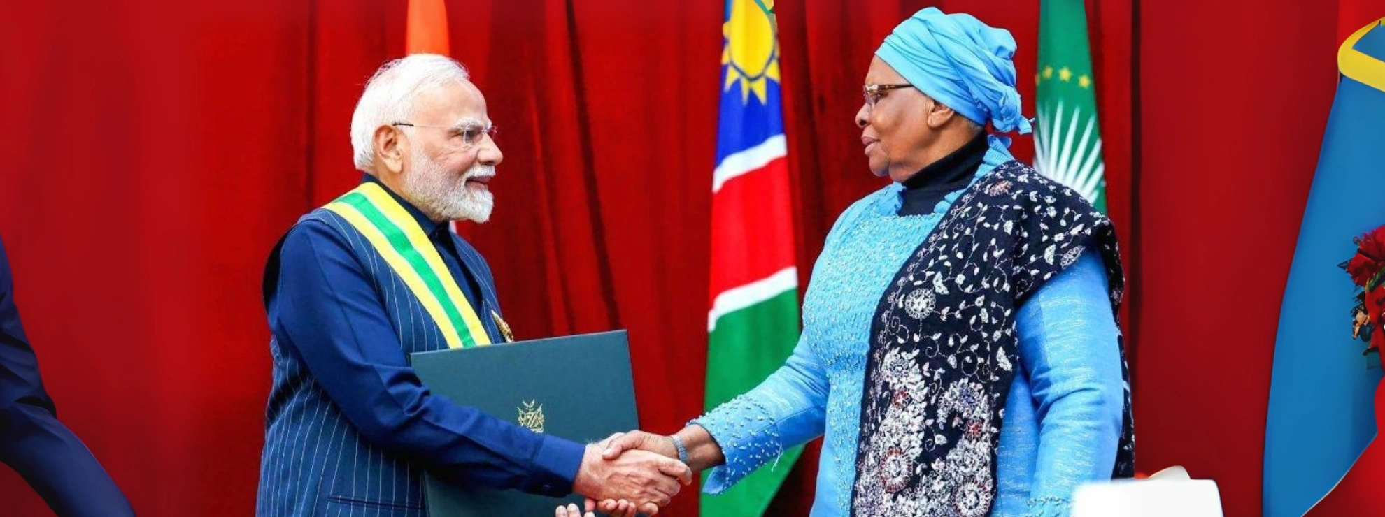 PM Modi conferred with Namibia’s highest civilian honor