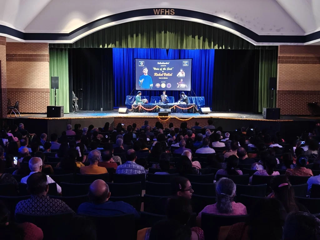 Rahul Vellal at a concert in the U.S. 