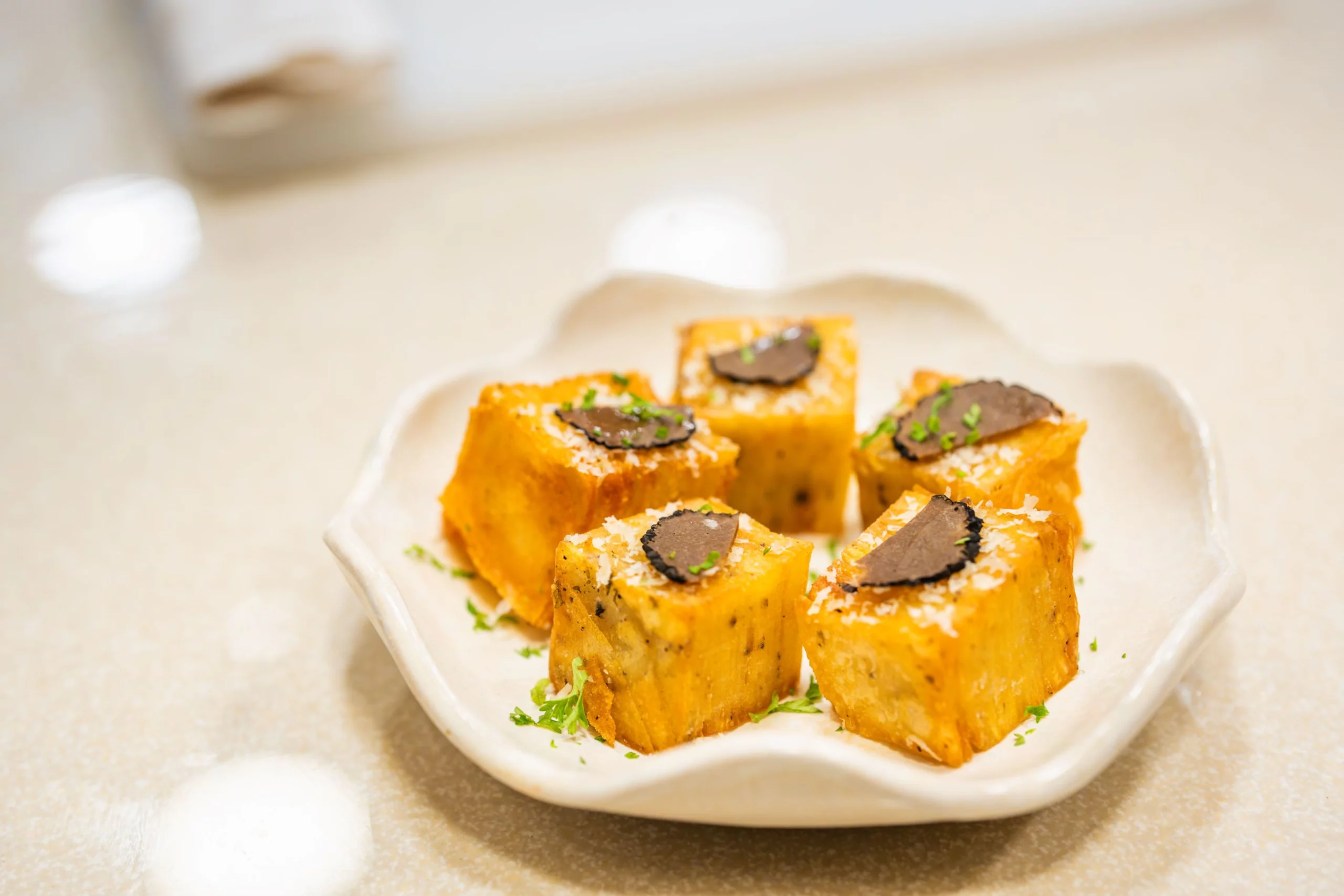 Thirty Layer Truffle Latke | Global Indian