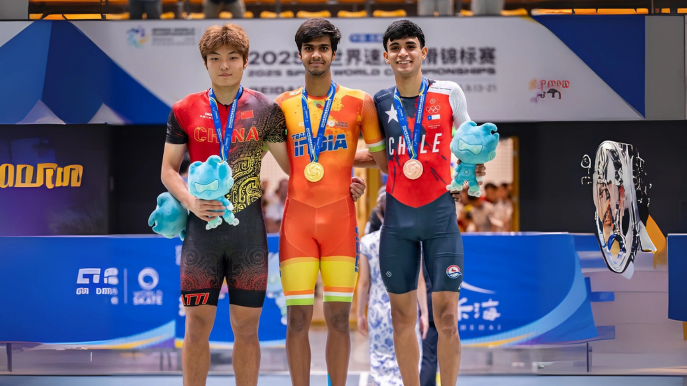 Anandkumar Velkumar, 22, Creates History as First Indian to Win Gold at the Speed Skating World Championships in China