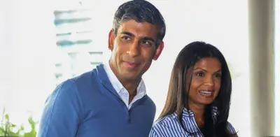 Former UK PM Rishi Sunak and Akshata Murty