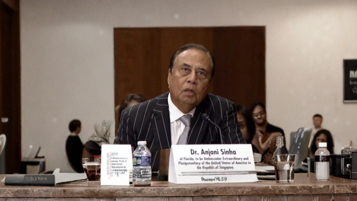 Trump Names Indian-American Diplomat Dr. Anjani Sinha as New U.S. Ambassador to Singapore