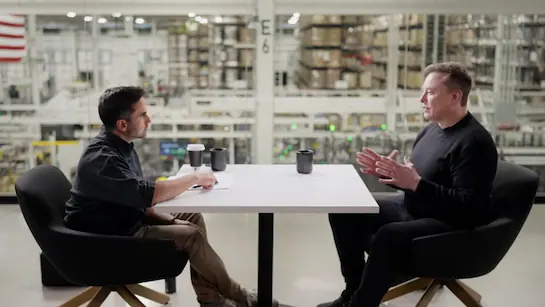 Elon Mush with Nikhil Kamath