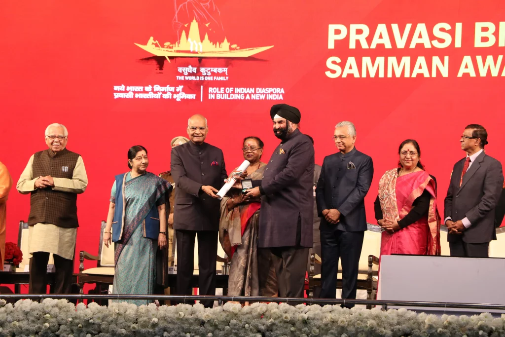 Surender Singh Kandhari was honoured with Pravasi Bharatiya Samman in 2019