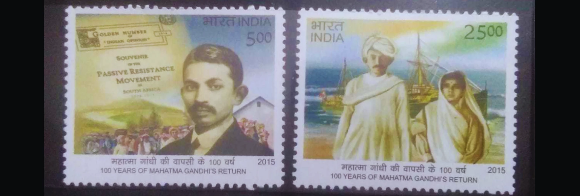 Gandhi's return to India