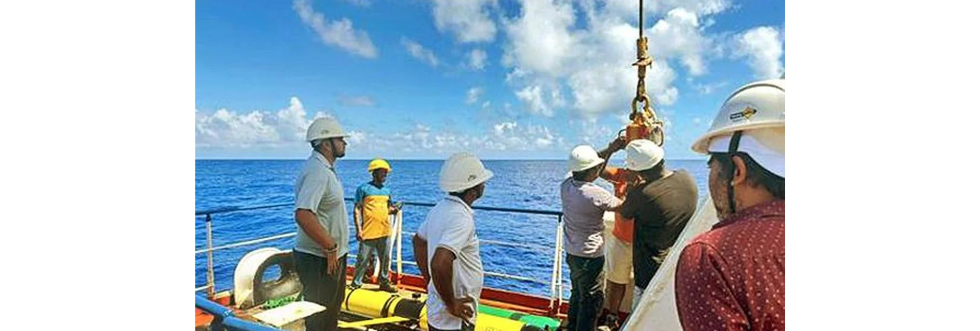 INCOIS scientists conducting studies in the ocean