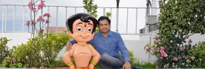 Rajiv Chilaka and Chotta Bheem