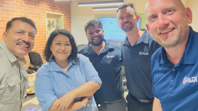 Vinod Bondi with ATOAI and PADI Team