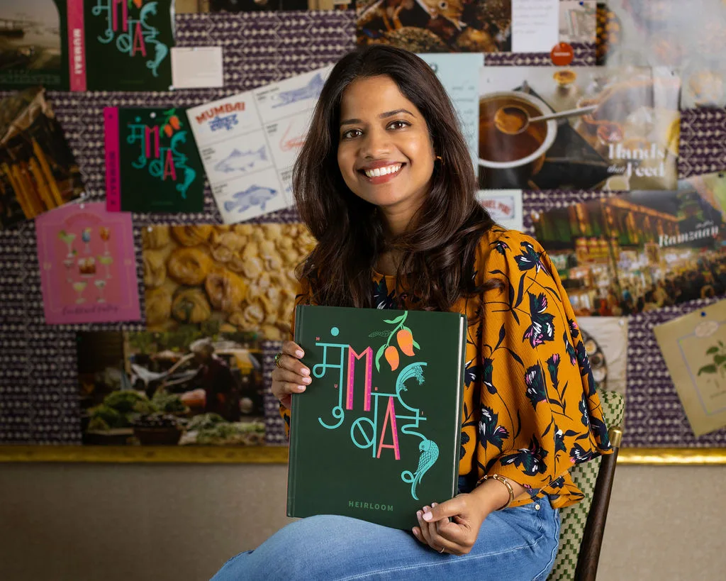Sri with Heirloom Cities' first book Mumbai